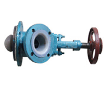 襯氟上展式放料閥